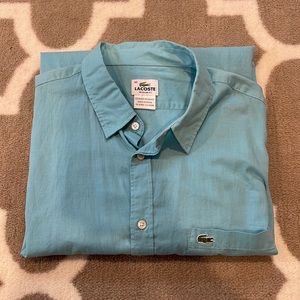 Lacoste Blue Button Down